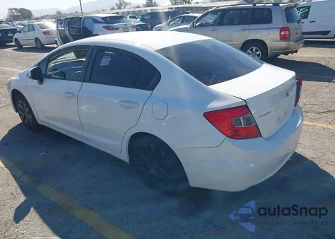 2012 Honda Civic Lx из США, поврежденный, VIN 19XFB2F52CE353130